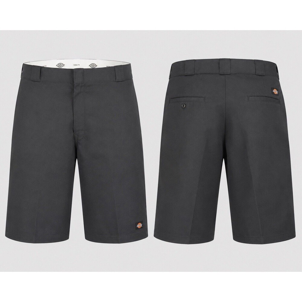 Dickies Mens Twill Work Shorts Size 46 Black Loose Fit 13 Inseam